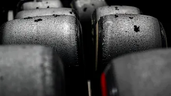 BARCELONA, SPAIN - JUNE 21: Pirelli tyres being checked by technicians during practice ahead of the