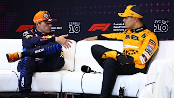 BARCELONA, SPAIN - JUNE 22: 2nd placed qualifier Max Verstappen of the Netherlands and Oracle Red