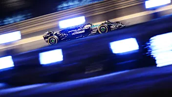 BAHRAIN, BAHRAIN - FEBRUARY 22: Lewis Hamilton of Great Britain driving the (44) Mercedes AMG
