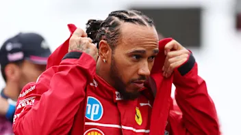 MELBOURNE, AUSTRALIA - MARCH 16: Lewis Hamilton of Great Britain and Scuderia Ferrari on the