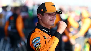 SPIELBERG, AUSTRIA - JUNE 29: Race winner Lando Norris of Great Britain and McLaren celebrates in