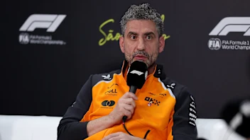 SAO PAULO, BRAZIL - NOVEMBER 07: Andrea Stella, Team Principal of McLaren in the Team Principals