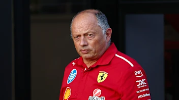 BUDAPEST, HUNGARY - AUGUST 01: Frederic Vasseur, Team Principal of Scuderia Ferrari looks on during