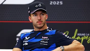 BUDAPEST, HUNGARY - JULY 31: Pierre Gasly of France and Alpine F1 looks on in the Drivers Press