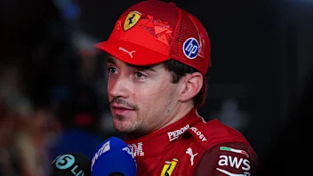 LAS VEGAS, NEVADA - NOVEMBER 21: Ninth placed qualifier Charles Leclerc of Monaco and Scuderia