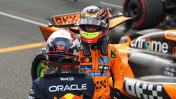 ZANDVOORT, NETHERLANDS - AUGUST 31: Race winner Oscar Piastri of Australia and McLaren and Second