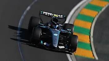 MELBOURNE, AUSTRALIA - MARCH 06: Andrea Kimi Antonelli of Italy driving the (12) Mercedes AMG