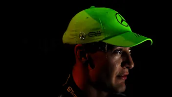 SAO PAULO, BRAZIL - NOVEMBER 3: George Russell of Great Britain and Mercedes-AMG PETRONAS F1 Team