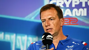 Laurent Rossi during the press conference before the qualifying ahead of the Formula 1 Abu Dhabi