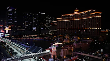 LAS VEGAS, NEVADA - NOVEMBER 14: A general view of the circuit along Las Vegas Strip during