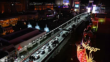 LAS VEGAS, NEVADA - NOVEMBER 14: A general view of the circuit along Las Vegas Strip during