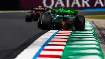 HUNGARORING, HUNGARY - JULY 19: Lance Stroll, Aston Martin AMR24 during the Hungarian GP at