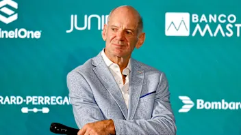 SILVERSTONE, ENGLAND - SEPTEMBER 10: Adrian Newey at a press conference at Aston Martin
