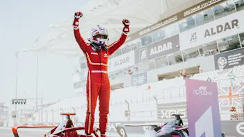 ABU DHABI, UNITED ARAB EMIRATES - DECEMBER 08: (EDITORS NOTE: Image has been digitally enhanced.)