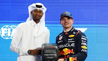 LUSAIL CITY, QATAR - NOVEMBER 30: Pole position qualifier Max Verstappen of the Netherlands and