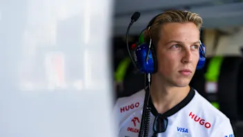 ZANDVOORT, NETHERLANDS - AUGUST 25: Liam Lawson of New Zealand and Visa Cash App RB looks on in the