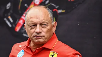 SINGAPORE, SINGAPORE - SEPTEMBER 20: Ferrari Team Principal Frederic Vasseur attends the Team