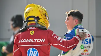 SHANGHAI, CHINA - MARCH 22: Seventh placed qualifier Isack Hadjar of France and Visa Cash App