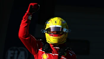SHANGHAI, CHINA - MARCH 21: Sprint Pole qualifier Lewis Hamilton of Great Britain and Scuderia