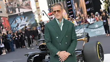 LONDON, ENGLAND - JUNE 23: Brad Pitt attends the European Premiere of "F1: The Movie" at Cineworld