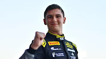 BAHRAIN, BAHRAIN - APRIL 11: Pole position qualifier Leonardo Fornaroli of Italy and Invicta Racing