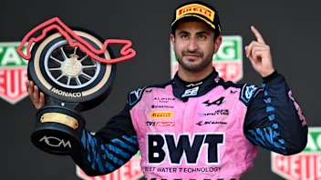 MONTE-CARLO, MONACO - MAY 24: Race winner Kush Maini of India and DAMS Lucas Oil (12) on the podium