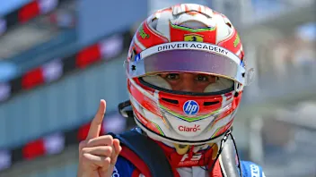 BARCELONA, SPAIN - MAY 30: Pole position qualifier Rafael Camara of Brazil and Trident (5)