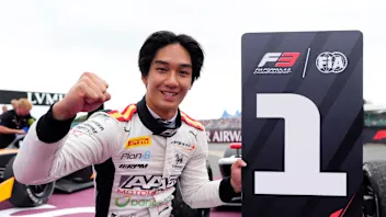NORTHAMPTON, ENGLAND - JULY 05: Race winner Tasanapol Inthraphuvasak of Thailand and Campos Racing