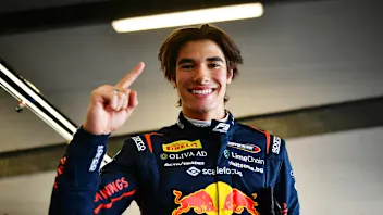 NORTHAMPTON, ENGLAND - JULY 04: Pole position qualifier Nikola Tsolov of Bulgaria and Campos Racing