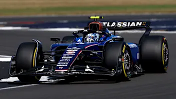 NORTHAMPTON, ENGLAND - JULY 04: Carlos Sainz of Spain driving the (55) Williams FW47 Mercedes on