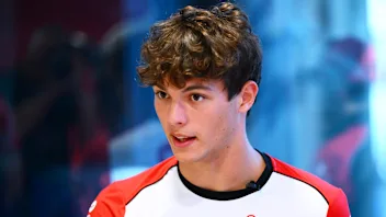 MONZA, ITALY - SEPTEMBER 04: Oliver Bearman of Great Britain and Haas F1 looks on during previews