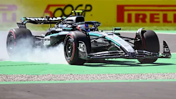 MONZA, ITALY - SEPTEMBER 05: Andrea Kimi Antonelli of Italy driving the (12) Mercedes AMG Petronas