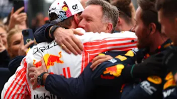 SUZUKA, JAPAN - APRIL 04: Christian Horner, Team Principal of Oracle Red Bull Racing and Max