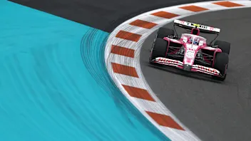 MIAMI, FLORIDA - MAY 02: George Russell of Great Britain and Mercedes AMG Petronas F1 Team arrives