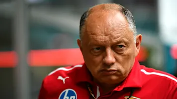 MIAMI, FLORIDA - MAY 03: Frederic Vasseur, Team Principal of Scuderia Ferrari looks on in the