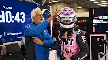 SPA, BELGIUM - JULY 27: Flavio Briatore, Executive Advisor of Alpine F1 and Franco Colapinto of