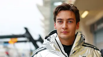 BAHRAIN, BAHRAIN - FEBRUARY 26: George Russell of Great Britain and Mercedes AMG Petronas F1 Team