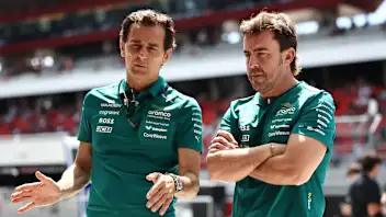 BUDAPEST, HUNGARY - JULY 24: Pedro de la Rosa, Team Ambassador of Aston Martin F1 Team and Fernando