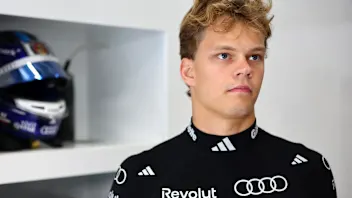 SPIELBERG, AUSTRIA - JUNE 26: Paul Aron of Estonia and Audi F1 Team looks on in the garage prior to