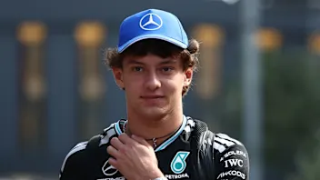 BAKU, AZERBAIJAN - SEPTEMBER 23: Andrea Kimi Antonelli of Italy and Mercedes AMG Petronas F1 Team