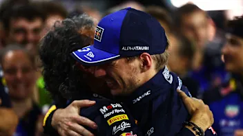 KUALA LUMPUR, MALAYSIA - OCTOBER 04: Race winner Max Verstappen of the Netherlands and Oracle Red