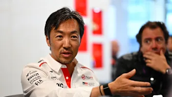 MONTREAL, QUEBEC - MAY 21: Ayao Komatsu, Team Principal of Haas F1 talks to the media during