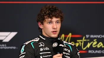 MONTREAL, QUEBEC - MAY 23: Second placed qualifier Andrea Kimi Antonelli of Italy and Mercedes AMG