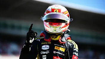 BARCELONA, SPAIN - JUNE 12: Pole position qualifier Rafael Camara of Brazil and Invicta Racing (1)