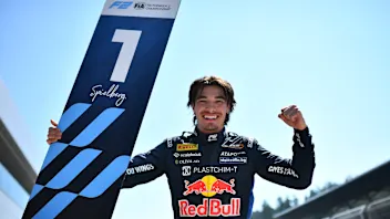 SPIELBERG, AUSTRIA - JUNE 28: Race winner Nikola Tsolov of Bulgaria and Campos Racing (6)