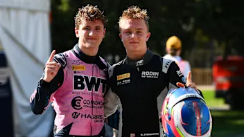BAKU, AZERBAIJAN - SEPTEMBER 24: Qualifying Session 1 Pole position qualifier Alexander Dunne of