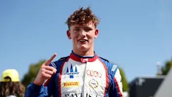 MONZA, ITALY - SEPTEMBER 04: Pole position qualifier Freddie Slater of Great Britain and TRIDENT