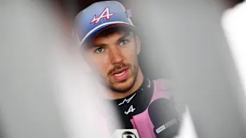 NORTHAMPTON, ENGLAND - JULY 04: Twelfth placed qualifier Pierre Gasly of France and Alpine F1 is