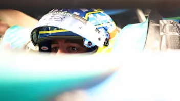 BUDAPEST, HUNGARY - JULY 23: Fernando Alonso of Spain and Aston Martin F1 Team in his cockpit for a