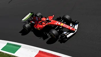 MONZA, ITALY - SEPTEMBER 04: Charles Leclerc of Monaco driving the (16) Scuderia Ferrari SF-26 on